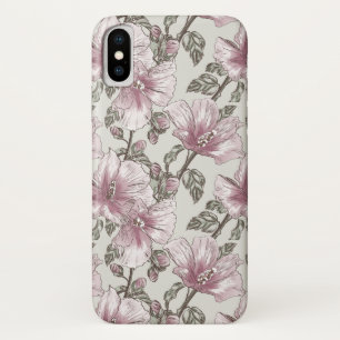 Etui iPhone Case-Mate Motif des fleurs d'hibiscus roses rousses
