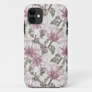 Coque Case-Mate Pour iPhone Motif des fleurs d'hibiscus roses rousses