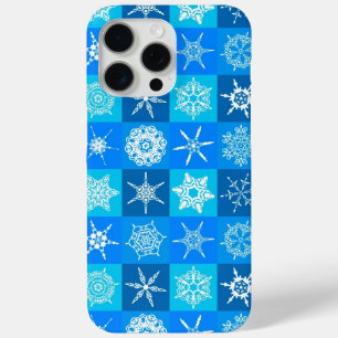 Coque Case-Mate iPhone Motif des flocons bleus
