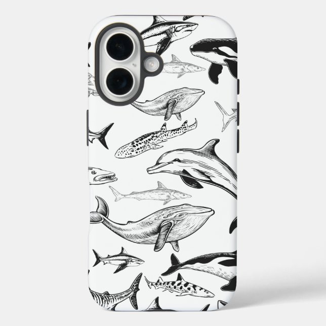 Coques Case-Mate iPhone Motif des géants sous-marins (Verso)
