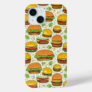 Coque Case-Mate iPhone Motif des hamburgers mignons