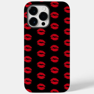 Coque Case-Mate iPhone Motif des lèvres de baisers rouges