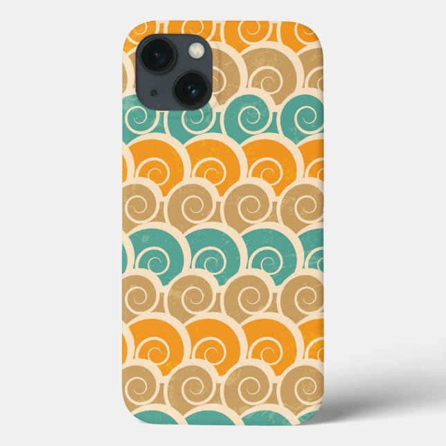 Coques Case-Mate iPhone Motif des ondulations d'aquarelle (Verso)