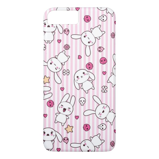 Coques Case-Mate iPhone motif des rayures kawaii (Dos)