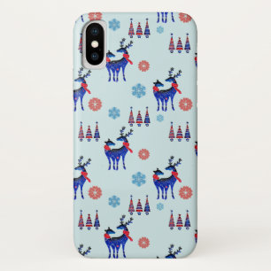 Case-Mate iPhone Case Motif des rennes, des arbres de Noël et des flocon