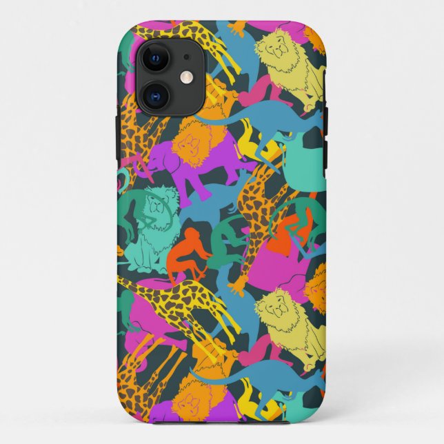 Coques Case-Mate iPhone Motif des silhouettes animales (Dos)