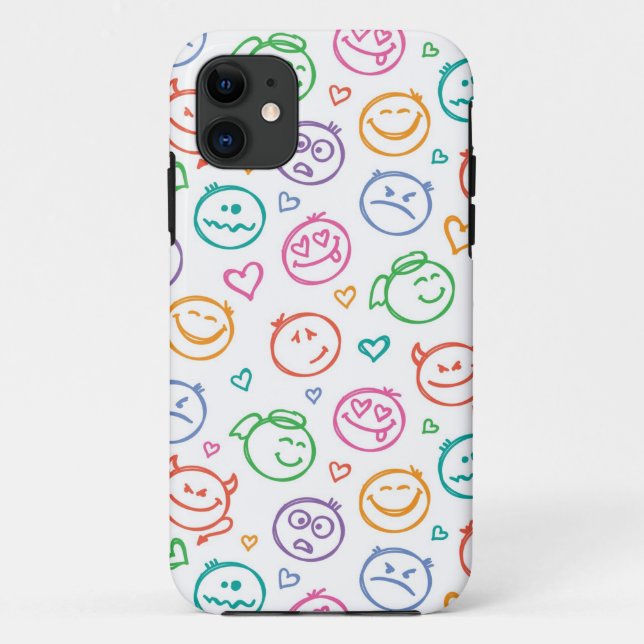 Coques Case-Mate iPhone motif des sourires (Dos)