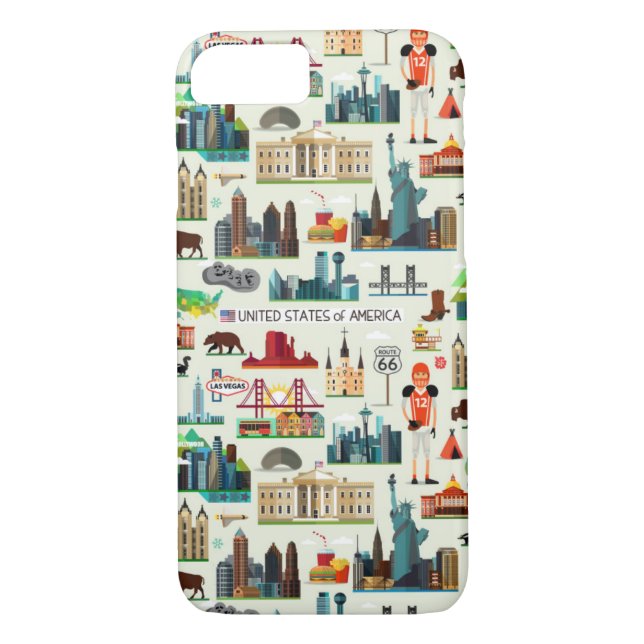 Coques Case-Mate iPhone Motif des symboles américains (Dos)