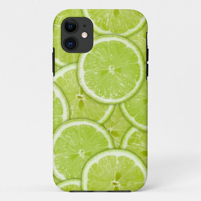 Coques Case-Mate iPhone Motif des tranches vertes de chaux (Dos)