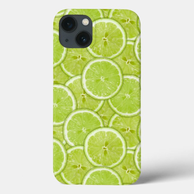 Coques Case-Mate iPhone Motif des tranches vertes de chaux (Verso)