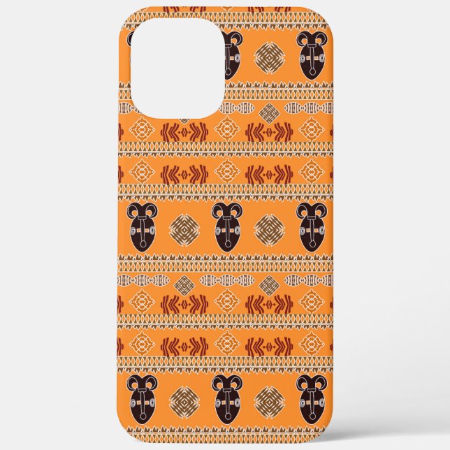 Coques Case-Mate iPhone Motif des tripes ethniques africaines. (Verso)