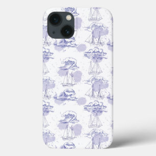 Etui iPhone Case-Mate Motif des vagues et des navires aquarelles