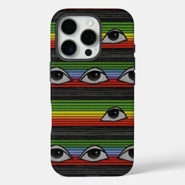 Coques Case-Mate iPhone Motif des yeux psychédéliques (Verso)
