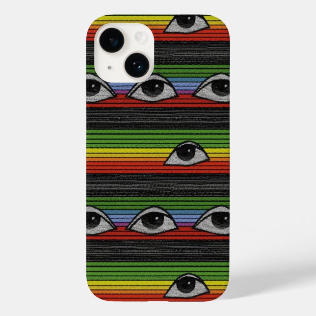 Coques Case-Mate iPhone Motif des yeux psychédéliques (Verso)