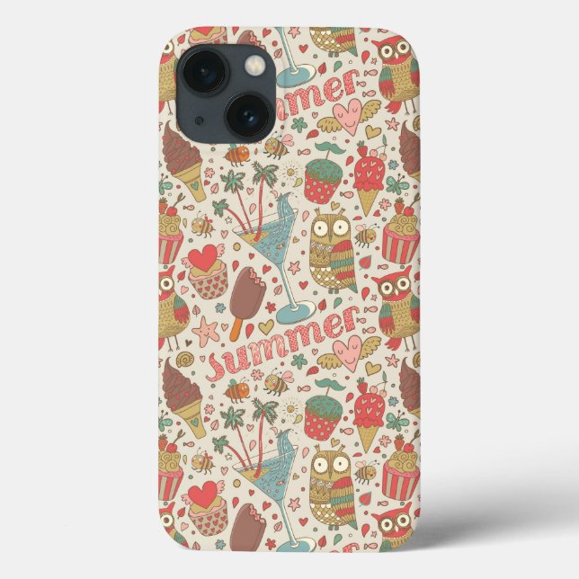 Coques Case-Mate iPhone Motif D'Été Avec Glace (Verso)