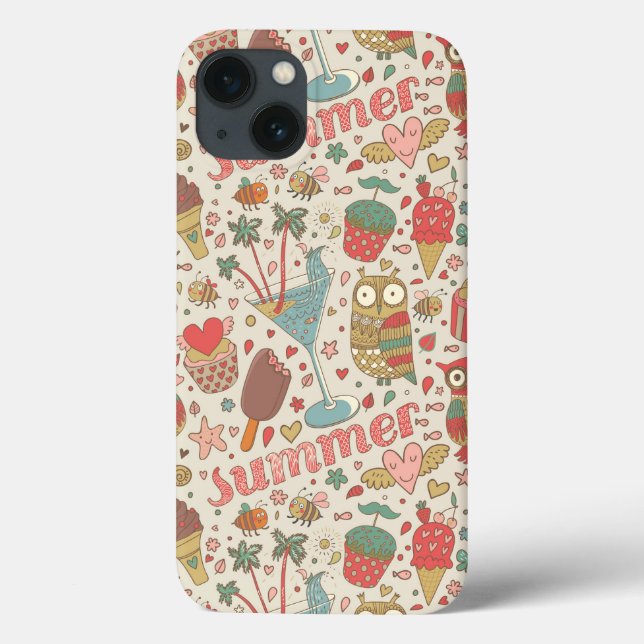 Coques Case-Mate iPhone Motif D'Été Avec Glace (Verso)