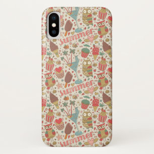 Coque iPhone X Motif D'Été Avec Glace