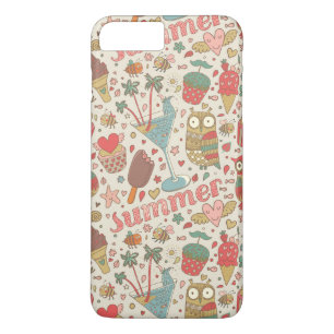 Coques Pour iPhone Motif d'été avec la crème glacée