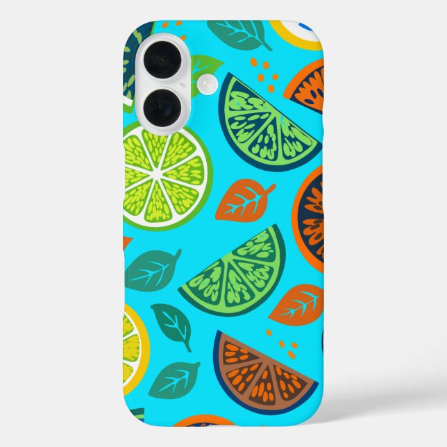 Coques Case-Mate iPhone Motif d'été Citrus (Verso)