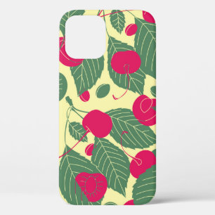 Case-Mate iPhone Case Motif d'été de couleur vive avec cerises. Grappe