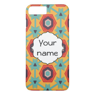 Coque iPhone 8 Plus/7 Plus Motif d'étoiles et de nids d'abeilles