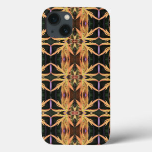 Etui iPhone 13 Motif d'étude de feuille