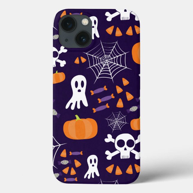 Coques Case-Mate iPhone Motif d'Halloween amusant (Verso)