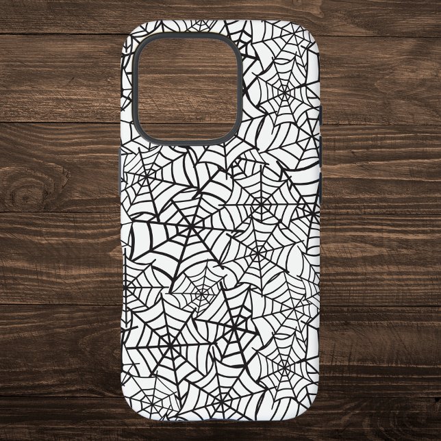 Coques Case-Mate iPhone Motif d'Halloween Black and White Spider (Créateur téléchargé)