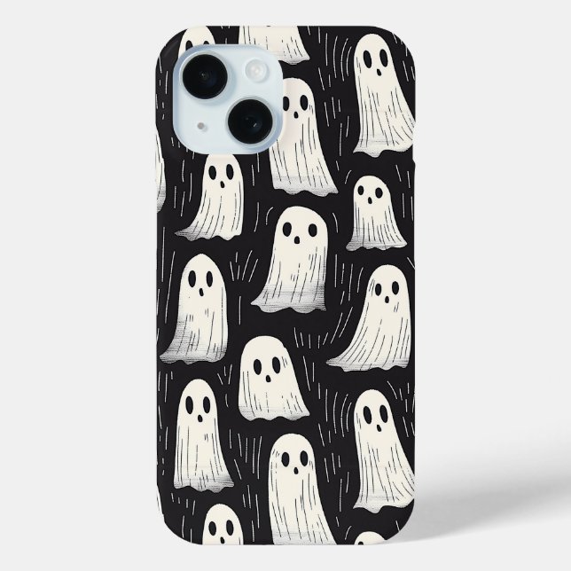 Coques Case-Mate iPhone Motif d'Halloween Fantôme Éffrayant (Verso)