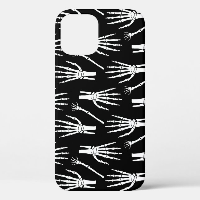 Coques Case-Mate iPhone Motif d'Halloween monochrome (Verso)