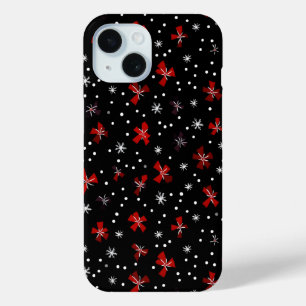 Coque Case-Mate iPhone Motif d'hiver de la Bow rouge