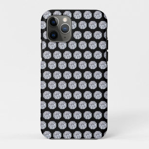 Case-Mate iPhone Case Motif diamant élégant sur fond noir