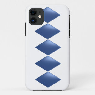 Coques Pour iPhone Motif diamant flottant bleu