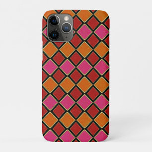 Case-Mate iPhone Case Motif diamant Harlequin vibrant en rouge, orange,