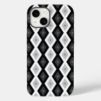 Motif diamant noir, blanc et gris