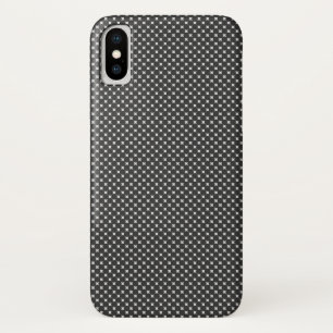 Coque iPhone X Motif diamant noir et blanc