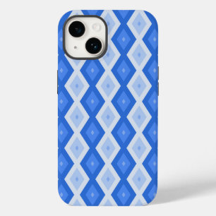 Coque Case-Mate iPhone Motif diamant nuances de bleu