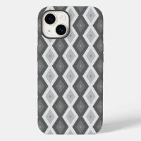 Motif diamant nuances de gris
