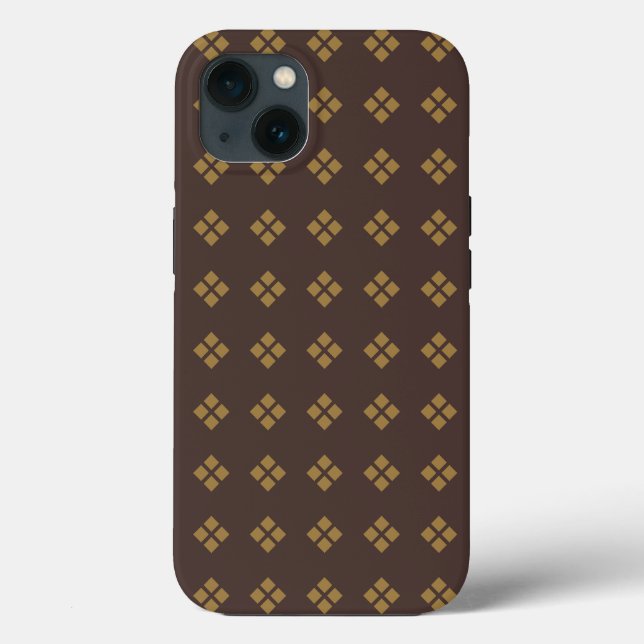 Coques Case-Mate iPhone Motif diamant or (Verso)