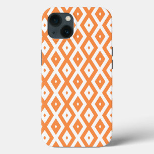 Case-Mate iPhone Case Motif diamant orange et blanc Coque-Mate iPhone