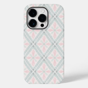 Coque Case-Mate iPhone Motif diamant pastel vert et rose