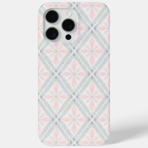 Coque Case-Mate iPhone Motif diamant pastel vert et rose
