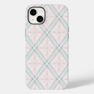 Coque Case-Mate iPhone Motif diamant pastel vert et rose