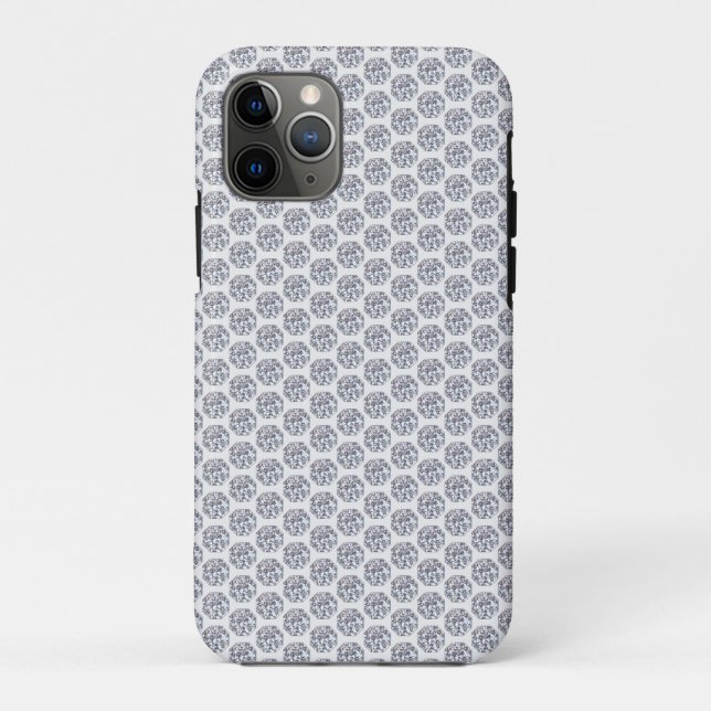 Coques Case-Mate iPhone Motif diamant scintillant sur argent (Dos)