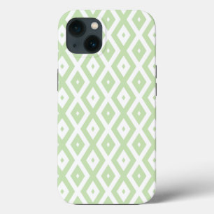 iPhone Case Motif diamant vert pâle et blanc Case-Mate iPh