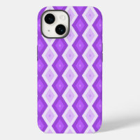 Motif diamant violet clair