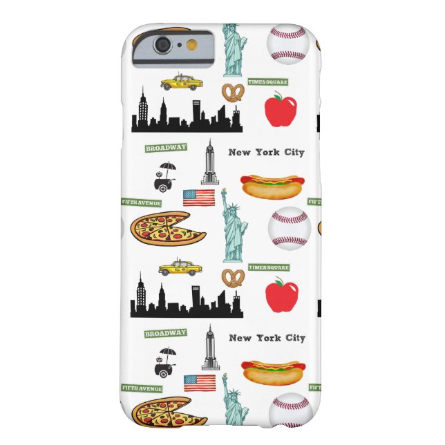 Coques Case-Mate iPhone Motif d'icônes de New York par le verger trois (Dos)