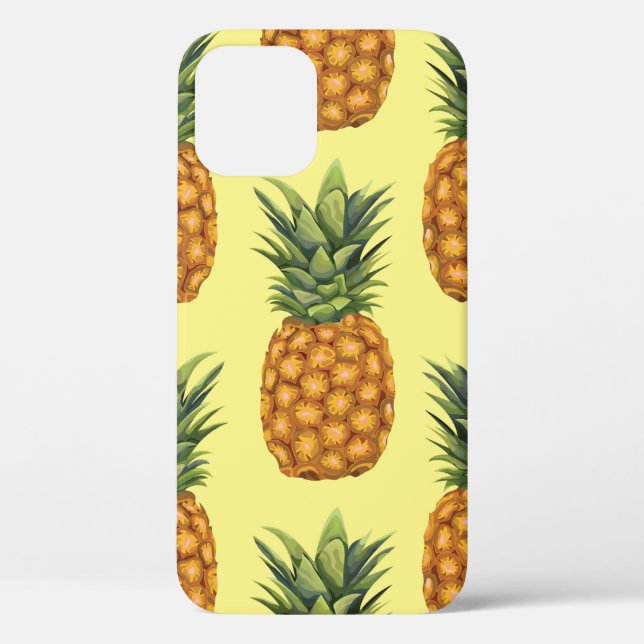 Coques Case-Mate iPhone Motif d'illustration abstrait pour ananas mignon (Verso)