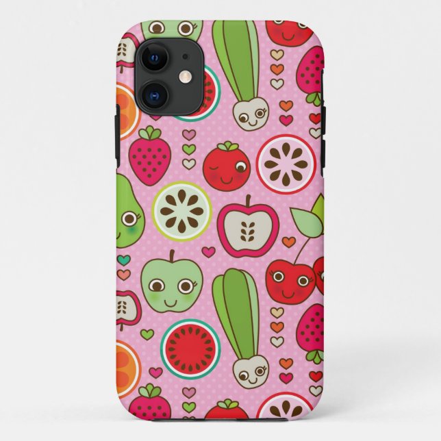 Coques Case-Mate iPhone motif d'illustration de cuisine de fruit (Dos)