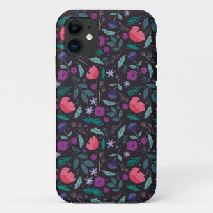 Case-Mate iPhone Case Motif d'illustrations florales rose et violet